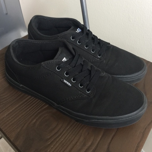 Vans Shoes | Black Vans Atwood Canvas 